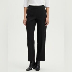 AKRIS Bergdorf Goodman Black High Waist Wool Trousers